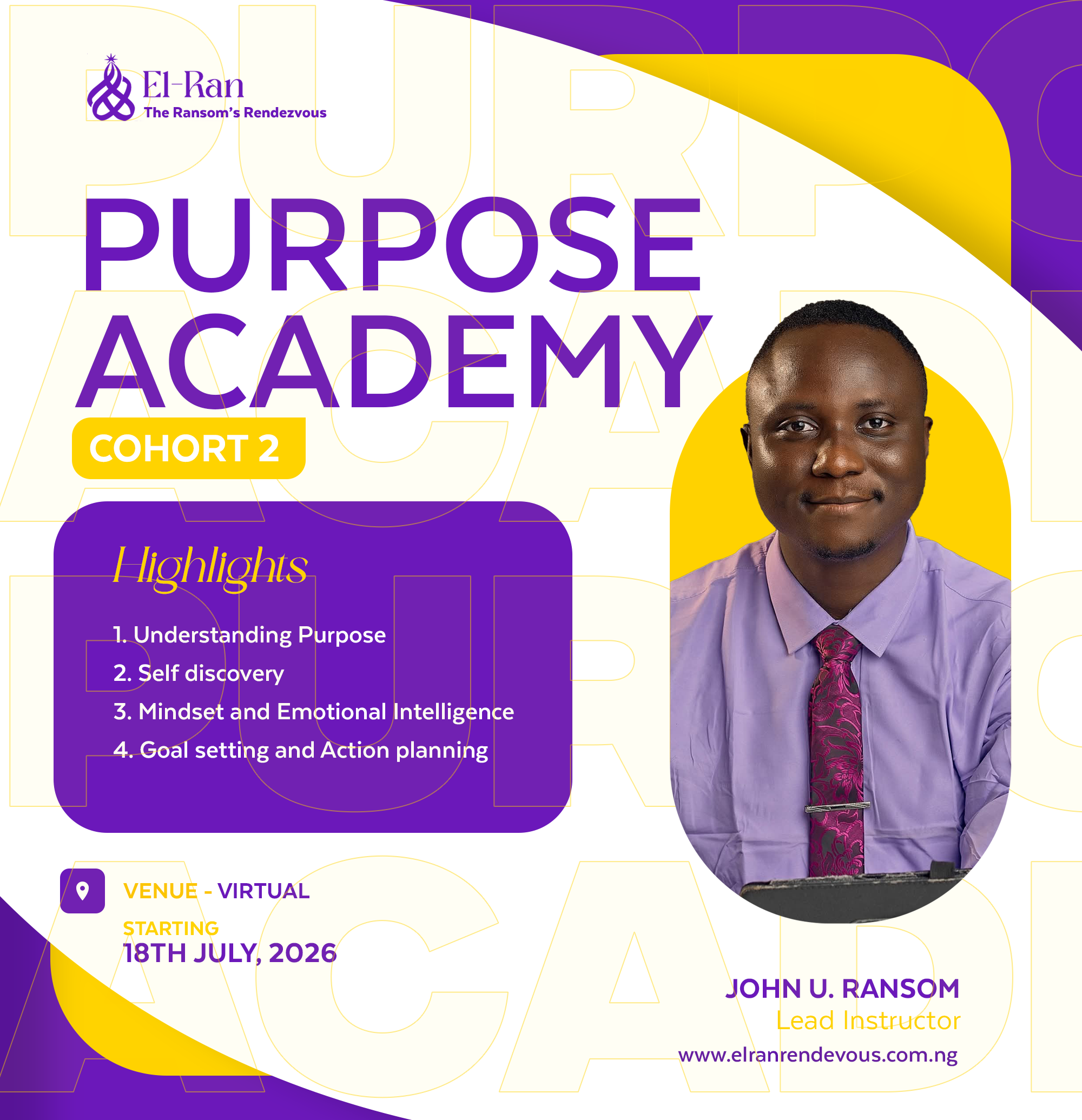 Purpose Academy Cohort 2